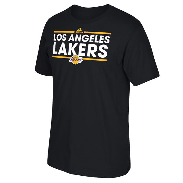 NBA Men Los Angeles Lakers adidas Dassler TShirt Black->->Sports Accessory